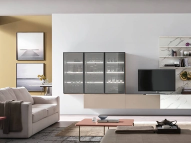 Parete Attrezzata Unix-Comp-SU2108 Maronese