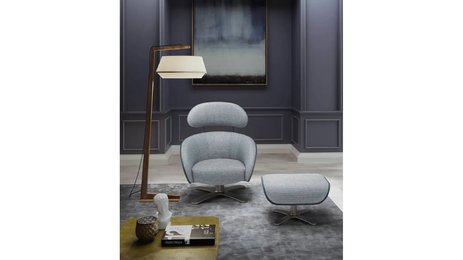 Poltroncina di design in tessuto Coconut di Egoitaliano