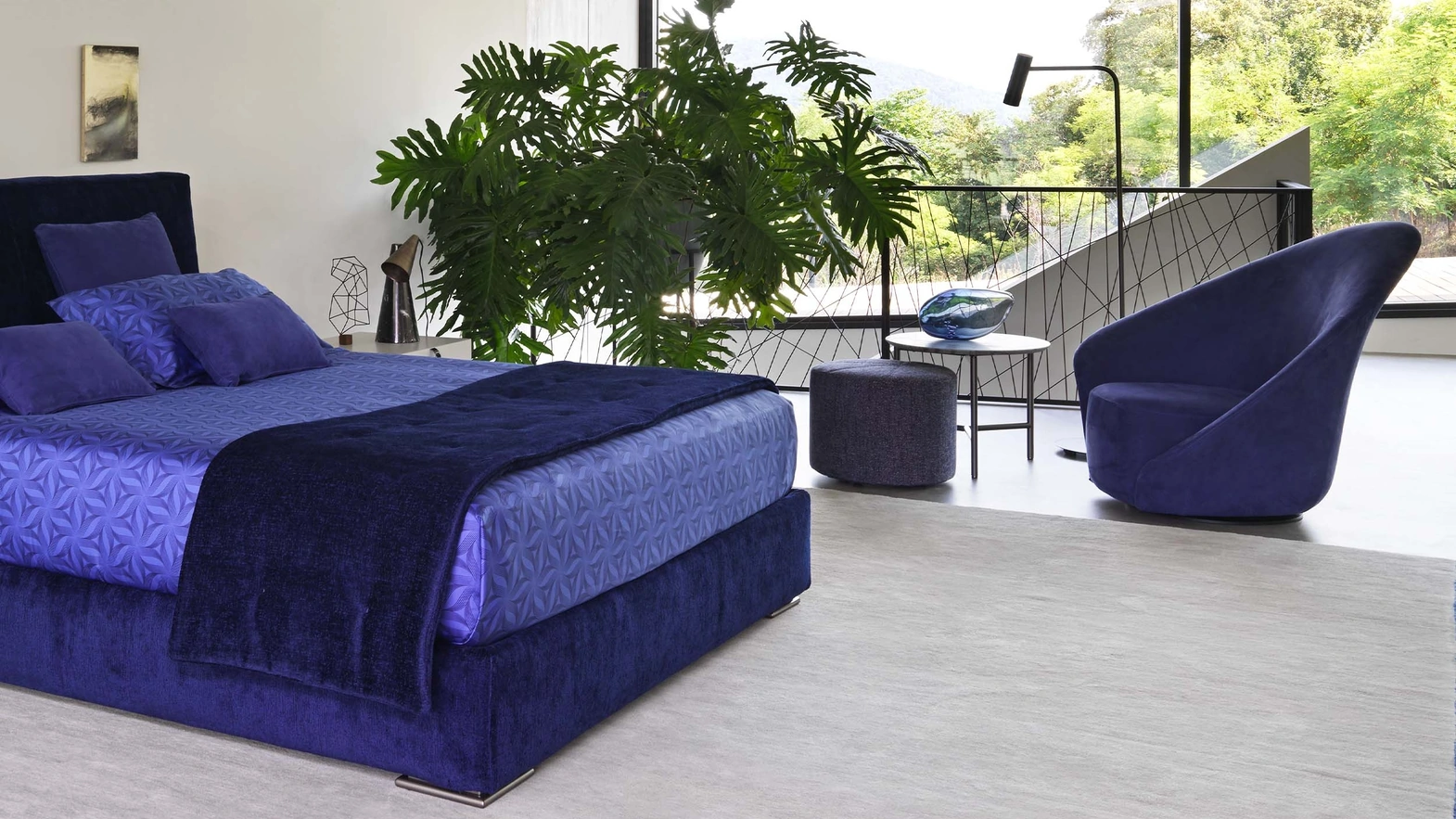 Poltrona girevole Lilia di Flou