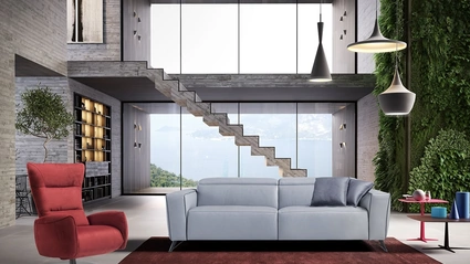 Poltrona relax Mira in microfibra di Egoitaliano