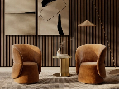 Poltroncina imbottita Roll H di Febal Casa