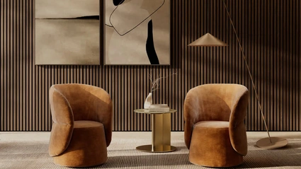 Poltroncina imbottita Roll H di Febal Casa