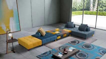 Divano componibile di design in tessuto L'Ego di Egoitaliano