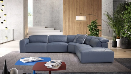 Divano relax in pelle Beverly di Egoitaliano