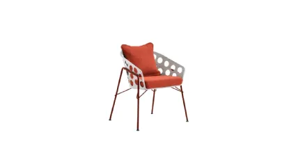 Sedia Bolle P M TS in metallo di Midj