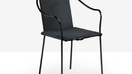 Sedia Rem in cuoio di Midj