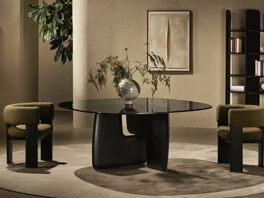 Tavolo Balance Glass di Nature Design