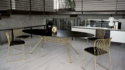 Tavolo ovale Sander di Bontempi