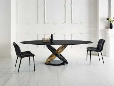 Tavolo Fusion in Cristallo di Bontempi