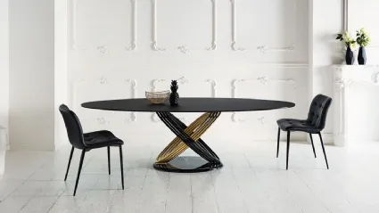 Tavolo Fusion in Cristallo di Bontempi