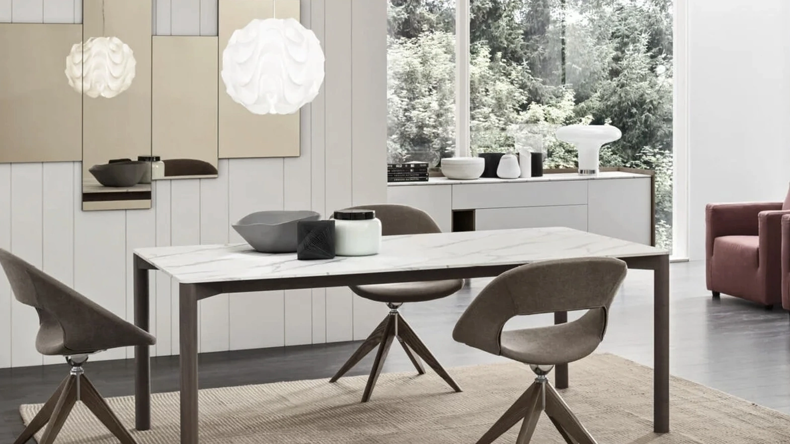 Tavolo in gres Radius di Maronese