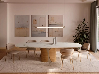 Tavolo Talos in SuperMarmo di Bontempi