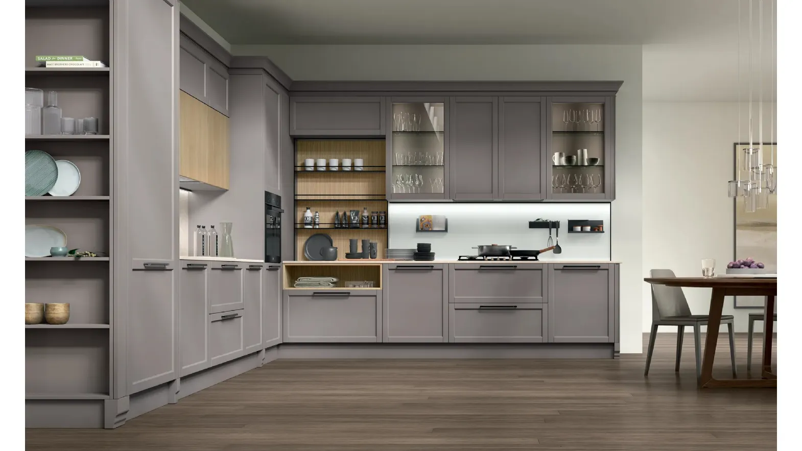 Cucina Classica angolare Charmat Classico 01 di Astra