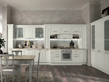 Cucina Classica lineare in legno laccato Gala Composizione 02 di Febal Casa