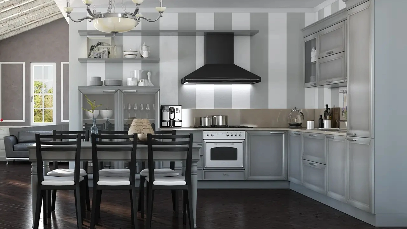 Cucina Classica angolare Le Gemme composizione 03 di Le Fablier