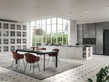 Cucina Classica con penisola Old Line Elite 04 di Astra