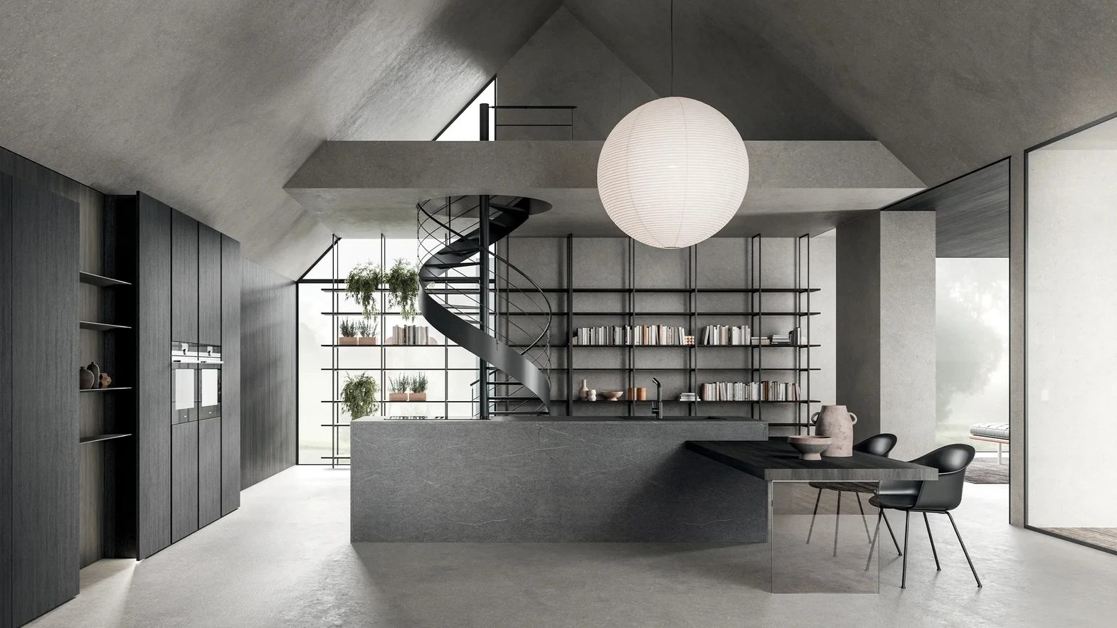 Cucina Design con isola HC-08 Minimal Design 05 di Astra