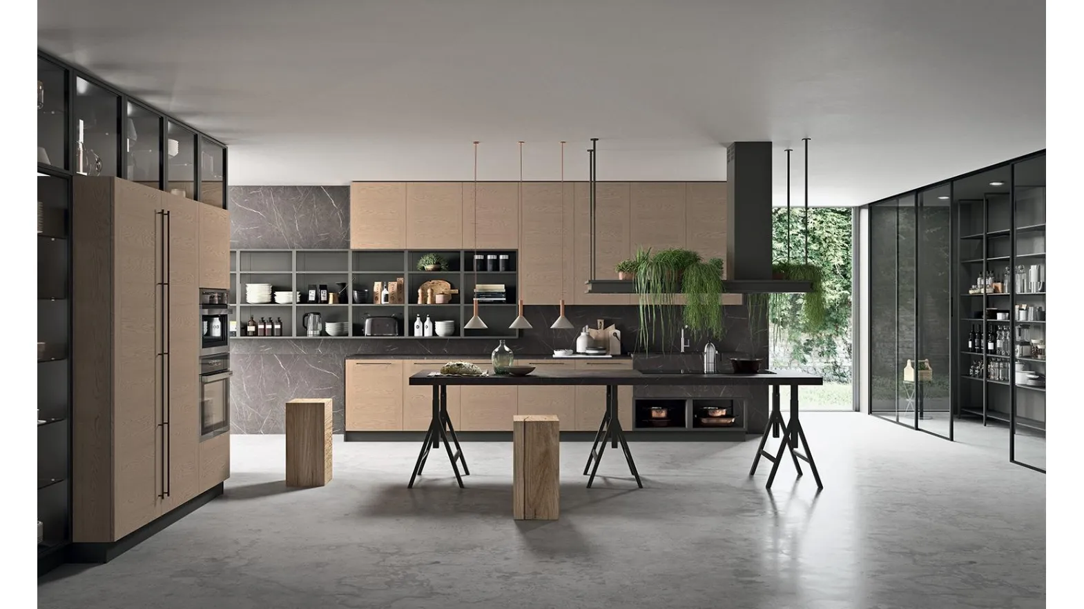 Cucina Design ad angolo Mood 02 di Astra
