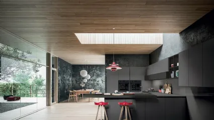 Cucina Design con penisola XXL 02B di Astra