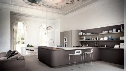 Cucina Design con penisola XXL 08 di Astra