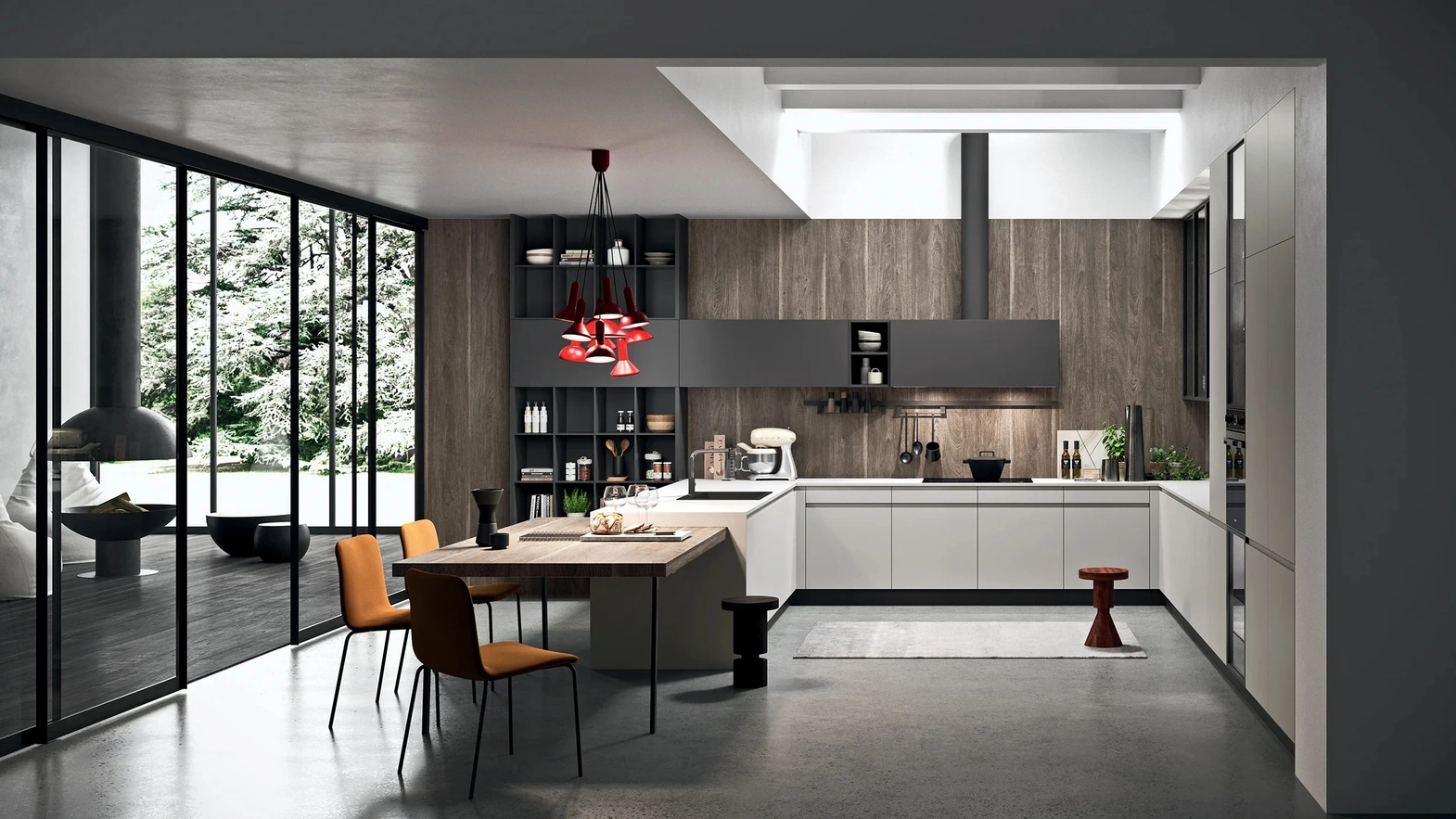 Cucina Moderna Line Moderno 19 di Astra