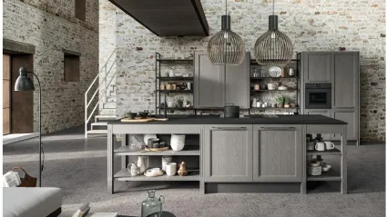 Cucina Moderna con isola Old Line 05 di Astra