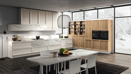 Cucina Moderna angolare Atelier Contemporaneo 03 di Astra