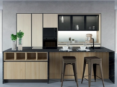 Cucina Moderna con isola Chef 02 di Astra