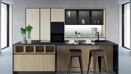 Cucina Moderna con isola Chef 02 di Astra