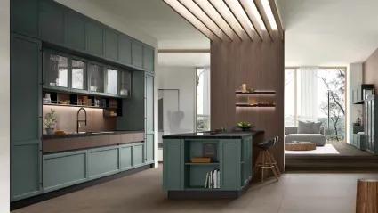 Cucina Moderna con penisola Cuvée Moderno 03 di Astra