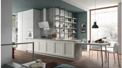 Cucina Moderna con penisola Ego Contemporaneo 07 di Astra