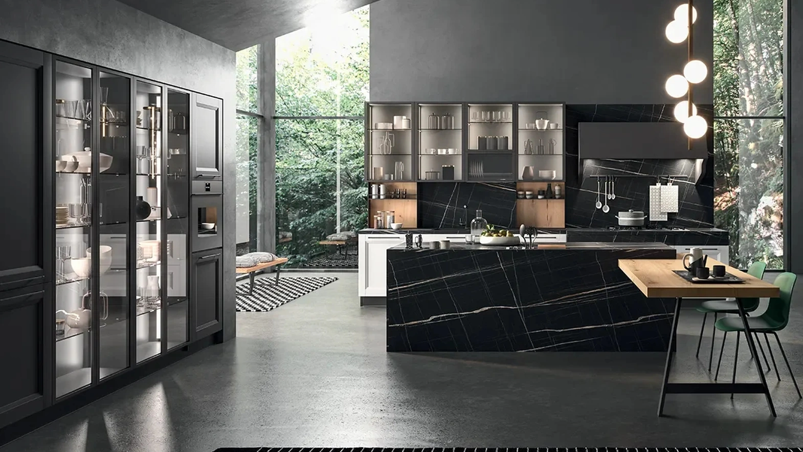 Cucina Moderna con isola Ego Contemporaneo 06 di Astra