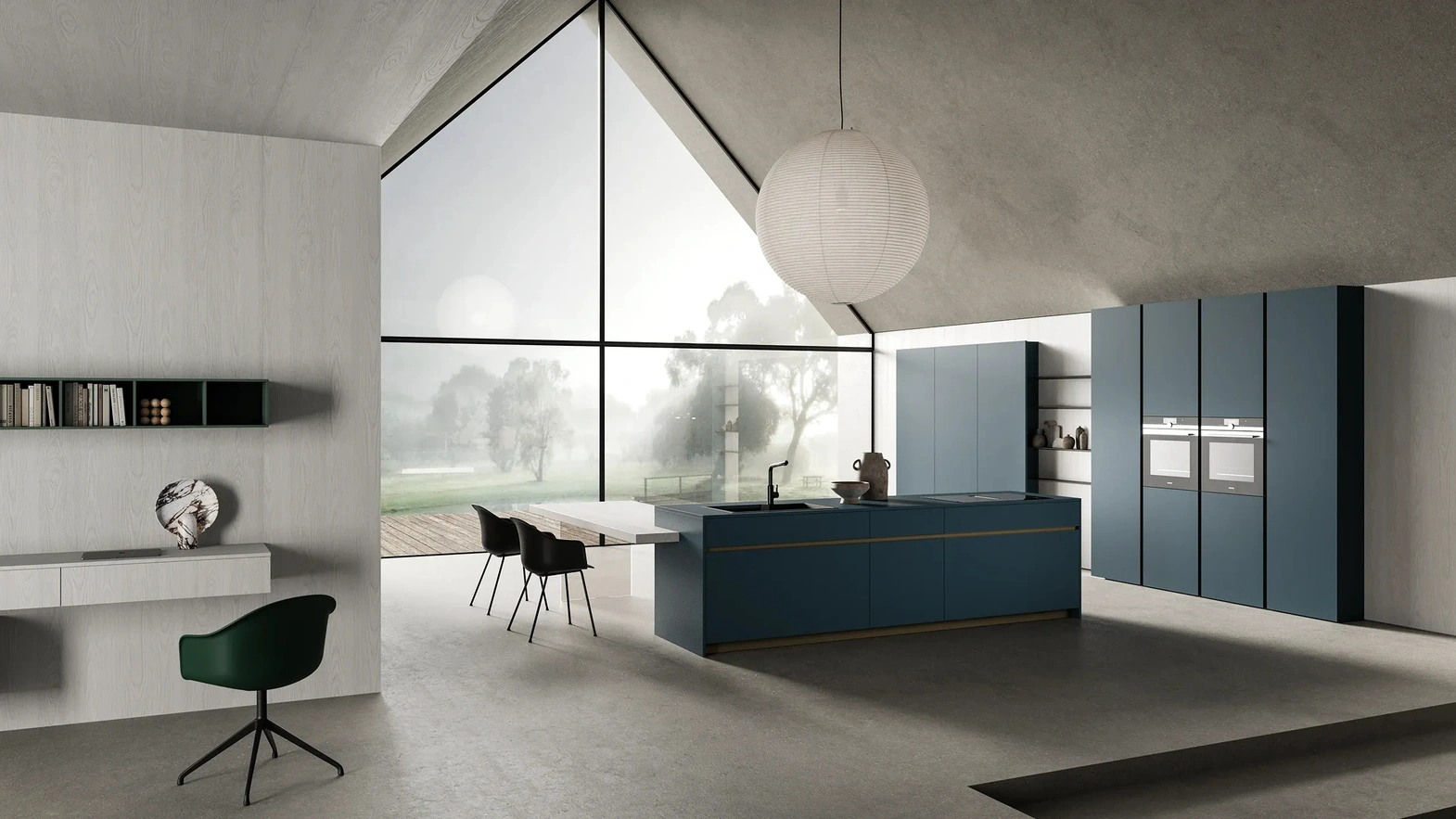 Cucina Moderna con isola HC-08 Moderno 01 di Astra