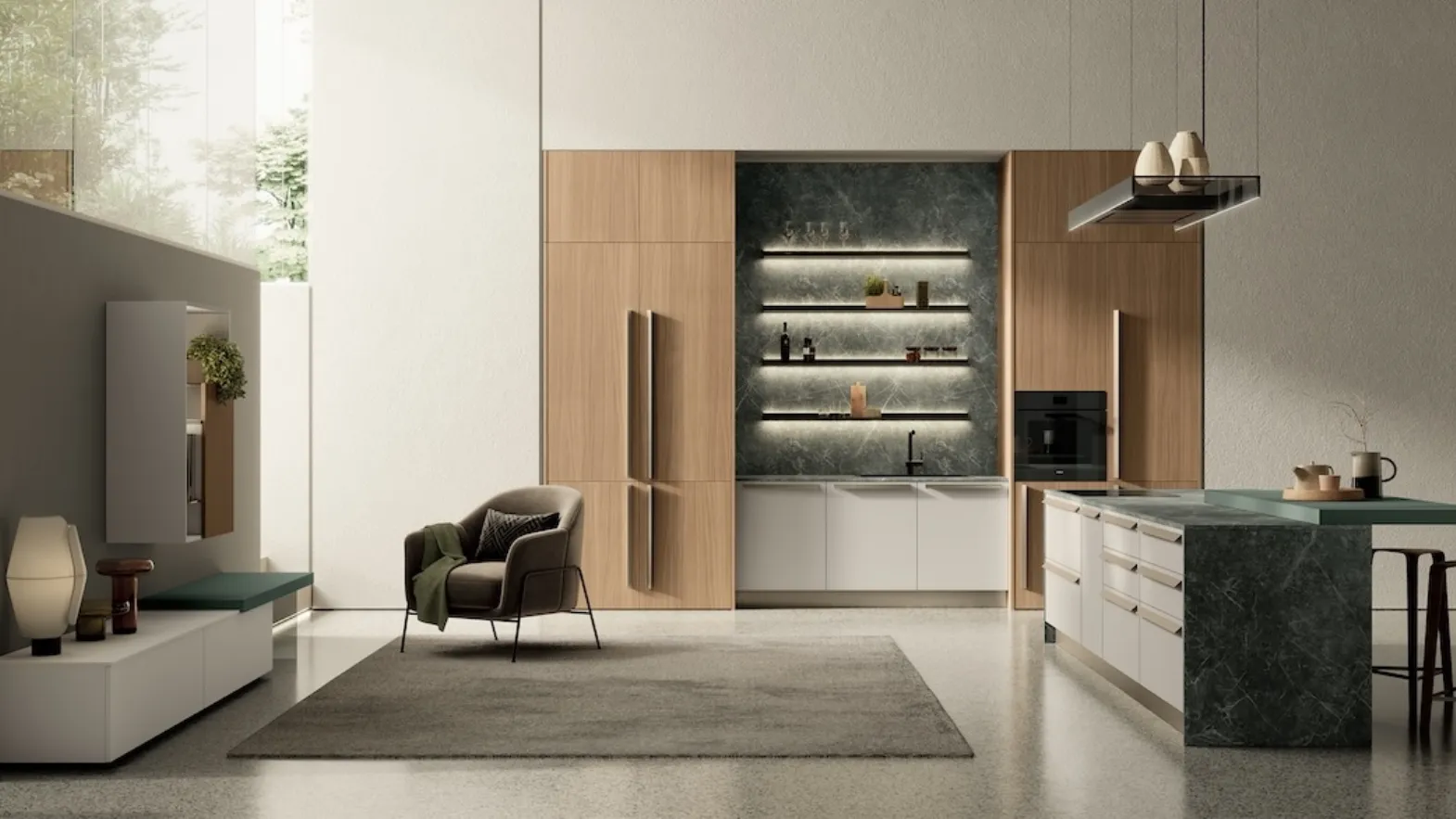 Cucina Moderna Modula Anta Square 02 di Febal Casa