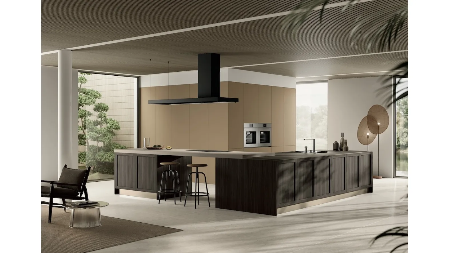 Cucina Moderna Modula Anta Telaio 02 di Febal Casa