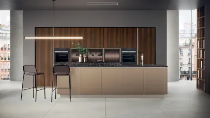 Cucina Moderna Modula Line 02 in laccato e melaminico di Febal Casa