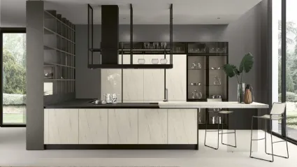 Cucina Moderna con penisola Modula Line 05 di Febal Casa