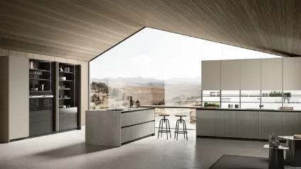 Cucina Moderna con penisola Origina 01 01 di Febal Casa