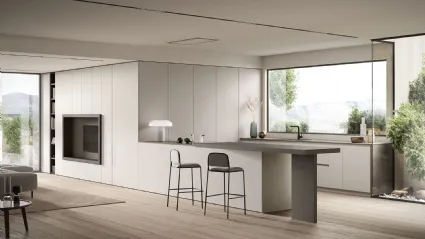 Cucina Moderna con penisola Origina 02 01 di Febal Casa