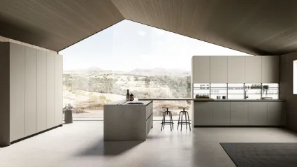Cucina Moderna Origina Anta Telaio Alluminio 02 di Febal Casa