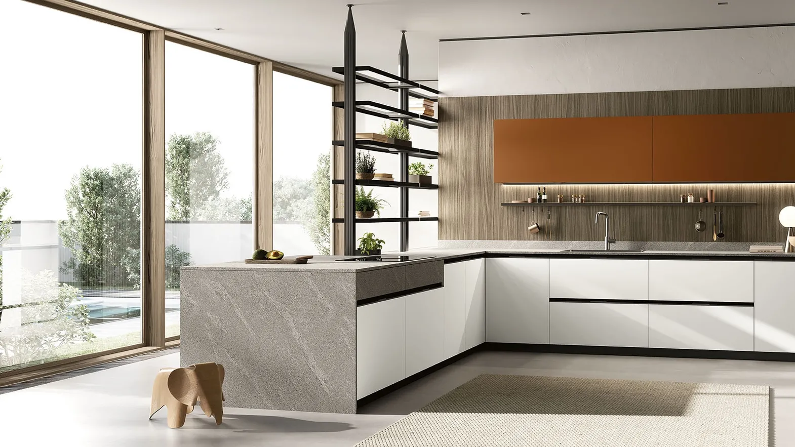 Cucina Moderna Origina Vol I - Composizione 08 di Febal Casa