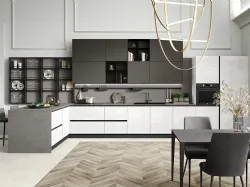 Cucina Moderna Rio Rovere e Fumo di Evo Cucine
