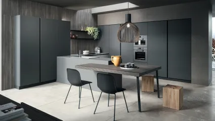 Cucina Moderna con penisola Twenty Moderno 09 di Astra