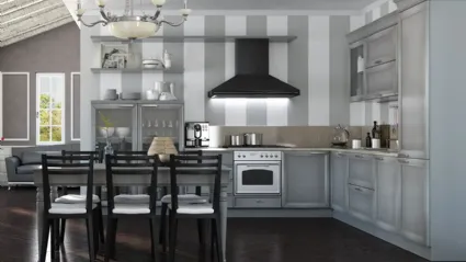 Cucina angolare Shabby Chic Le Gemme composizione 03 di Le Fablier