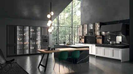 Cucina su misura con isola Ego Contemporaneo 05 di Astra