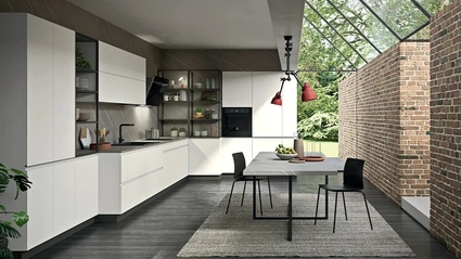 Cucina angolare su misura Line Moderno 21 di Astra